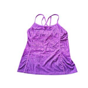 Athleta Athletic Tank SportsBra top lined for support size M